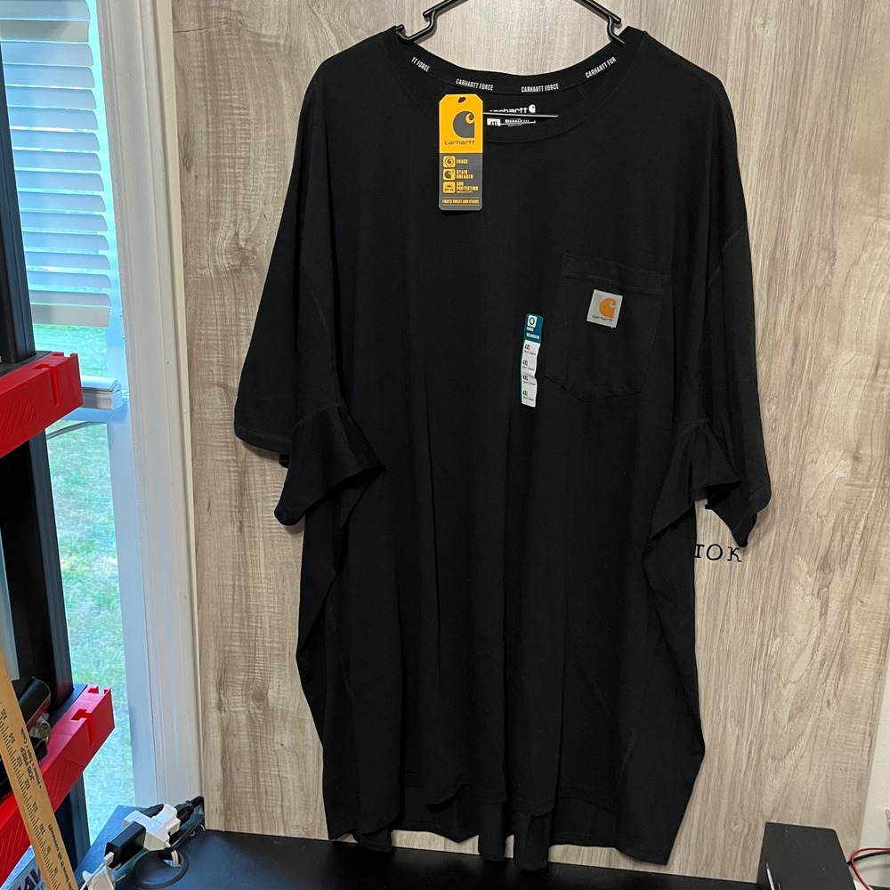 Carhartt Force T Shirt Mens 4XL Relaxed Fit Midweight Pocket Tee Short Sleeve